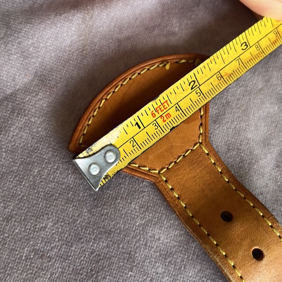 Authentic Louis Vuitton Montsouris Vachetta Buckle Piece Replacement m2 - Picture 6 of 8